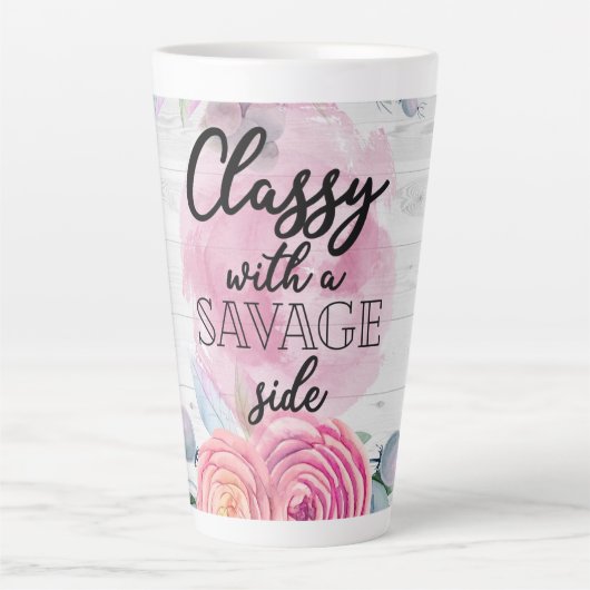 Classy met een kant van Savage Latte Mok (Voorkant)