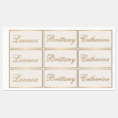 Classy Metallic Gold Persoonlijk Kind Labels (Vel)