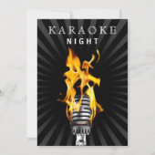 Classy Mic 30th Birthday Karaoke Night Party Kaart (Voorkant)