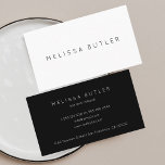 Classy Minimal Professional Zwart-wit Visitekaartje<br><div class="desc">Minimalistisch modern en chic op zwart-wit. Het is een verfijnde kaart voor haarstylists,  make-up artiesten,  consultants,  stylists,  schoonheidssalon,  gebeurtenisplanner en meer.</div>