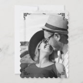 Classy minimalist, je foto in de liefde kaart (Achterkant)