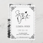 Classy minimalist, je foto in de liefde kaart (Voorkant / Achterkant)