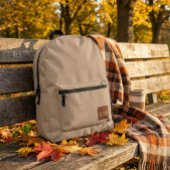 Classy Minimalist Sand Custom Backpack - Simple  Bedrukte Rugzak