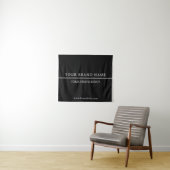 Classy Minimalist White Text Black Wall Design Wandkleed (In Situ (horizontaal))