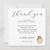 Classy minimalistisch, uilen in de liefde bedankkaart (Voorkant)