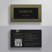 Classy minimalistische QR-code Black Gold Professi