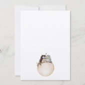 Classy minimalistische uilen, verliefd op de datum kaart (Achterkant)