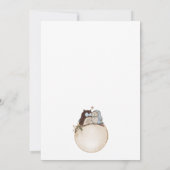 Classy minimalistische uilen, verliefd op de datum kaart (Achterkant)