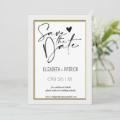 Classy minimalistische uilen, verliefd op de datum kaart (Staand voorkant)