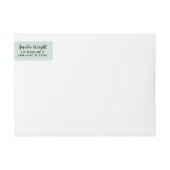 Classy Mint en Goud Afstuderen Retouradres (Voorkant)