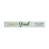 Classy Mint en Goud Afstuderen Retouradres (Individueel)