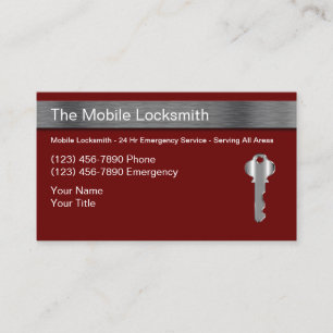 Classy Mobile Locksmith-Visitekaartjes Visitekaartje