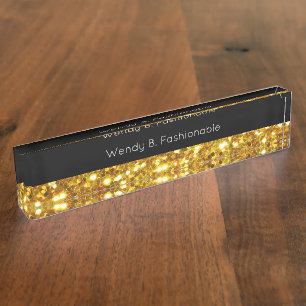 Classy Mode Theme Desk Plaque Naambordje