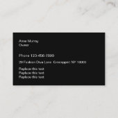 Classy Mode Two Side Business-cards Visitekaartje (Achterkant)