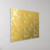 Classy Modern Abstract Leaves Art Pattern Gold Folie Afdrukken (Laagn)