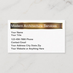 Classy Modern Architecture Services Visitekaartje