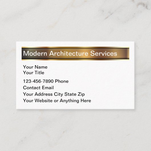 Classy Modern Architecture Services Visitekaartje (Voorkant)