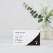 Classy Modern Attorney Law Kantoor Visitekaartjes (Staand voorkant)