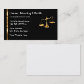 Classy Modern Attorney Visitekaartjes (Voorkant / Achterkant)