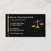 Classy Modern Attorney Visitekaartjes (Voorkant)