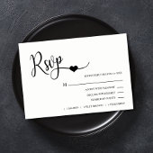 Classy Modern Black & White Menu Weddenschap