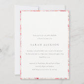 Classy Modern Blush Paisley Typography Baby shower Kaart (Voorkant)