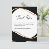 Classy Modern Business Klant - Hartelijk dank voor Bedankkaart (Staand voorkant)
