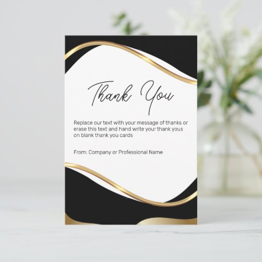Classy Modern Business Klant - Hartelijk dank voor Bedankkaart (Staand voorkant)