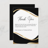 Classy Modern Business Klant - Hartelijk dank voor Bedankkaart (Voorkant / Achterkant)