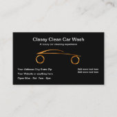 Classy Modern Car Wash Visitekaartje (Voorkant)