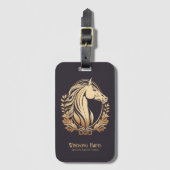 Classy Modern Custom Horse Boerderij Equine Bagagelabel (Voorkant (verticaal))