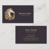 Classy Modern Custom Horse Boerderij Equine Visitekaartje (Voorkant / Achterkant)