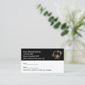 Classy Modern Dentist Office Appointment Cards  Afsprakenkaartje (Staand voorkant)
