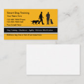 Classy Modern Dog Trainer Business Cards Visitekaartje (Voorkant / Achterkant)