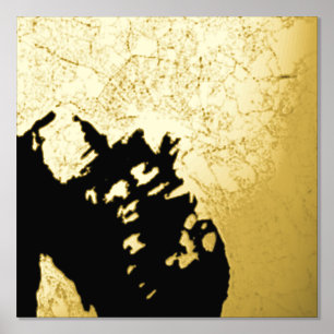 Classy & Modern Elegant cadeaukaart van Oslo, Noor Folie Afdrukken