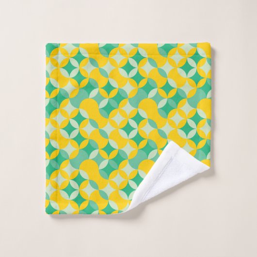 Classy Modern Esthetisch Sterrenpatroon Luxe Bad Handdoek (Wasdoekje)