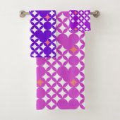 Classy Modern Esthetisch Sterrenpatroon Luxe Bad Handdoek (Insitu)