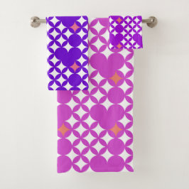 Classy Modern Esthetisch Sterrenpatroon Luxe Bad Handdoek