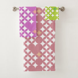 Classy Modern Esthetisch Sterrenpatroon Luxe Bad Handdoek