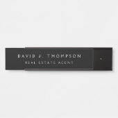 Classy Modern Executive Black Professional Deurbordje (Voorkant)