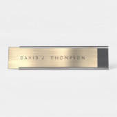 Classy Modern Executive Gold Professional Bureau Naambordje (Voorkant)