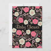 Classy Modern Floral Baby shower Kaart (Voorkant)