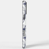 Classy Modern Floral Botanical Monogrammed iPhone Case-Mate iPhone Case (Achterkant / Rechts)