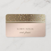 Classy Modern Geometric, Abstract, Confetti Visitekaartje (Voorkant)