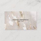 Classy Modern Gold Foil en Social Media Icons Visitekaartje (Voorkant)