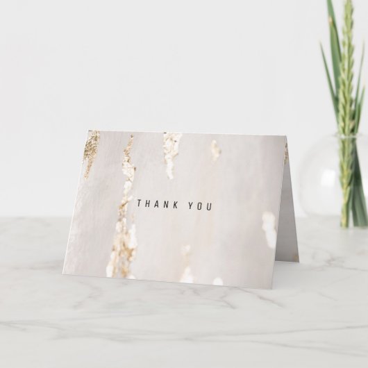 Classy Modern Gold Foil Folded Business Bedankkaart (Voorkant)