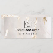 Classy Modern Gold Foil Gift Voucher/Certificate (Voorkant / Achterkant)