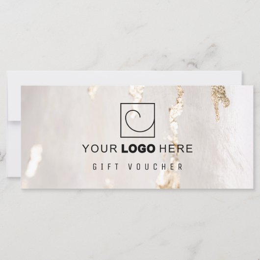 Classy Modern Gold Foil Gift Voucher/Certificate (Voorkant)