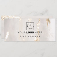 Classy Modern Gold Foil Gift Voucher/Certificate