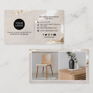 Classy Modern Gold Foil Logo 2 Foto's Sociale medi Visitekaartje